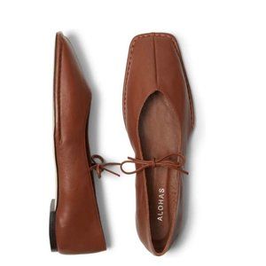 ALOHAS Sway - chestnut brown women's flats